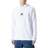 Champion Legacy Icons Plus - Heavy Spring Terry Felpa con Cappuccio, Bianco, Uomo SS24