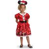 Disney Minnie Mouse Natalizia - Costume Bambina Ufficiale Disguise, Design Dettagliato e Vestibilità Comoda, Taglia S (2T)