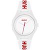 HUGO Orologio Analogico al Quarzo da Uomo Collezione #LIT FOR HIM con Cinturino in Silicone