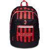 Seven Zaino Scuola - Advanced AC MILAN Calcio, Rosso e Nero - Zaino Doppio Scomparto - Tasca Laterale Porta Borraccia, Tasca Porta PC - Zaino Scuola Bambino e Ragazzi