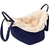 Baoblaze Trasportino per Gatti, Morbido, per Cani di Piccola Taglia, Borsa per Animali Domestici, da Viaggio, Caldo e Rimovibile, Borsa per Animali Domestici, Blu Navy