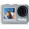 Rollei Fotocamera subacquea Action Cam 9s Plus I 4K 60fps con display selfie, stabilizzazione dell'immagine, time lapse, slow motion, funzione loop I impermeabile fino a 10 m, 65,5 x 43,8 x 26,5 mm