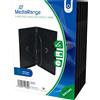 MediaRange Custodia 4 DVD/CD,14mm nera, Confezione 5 pz - BOX35-4