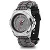 Victorinox Orologio Donna I.N.O.X. V Ø 37 mm, Swiss Made, Quarzo Analogico, Impermeabile fino a 100 m, Vetro Zaffiro, Cinturino in Paracord, Grigio