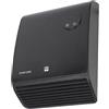 SHX Termoventilatore da bagno, 2000 W, termostato con telecomando, resistente all'acqua, sicuro in bagno, nero