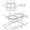 Smeg SP792-2 lavello Lavello ad incasso Rettangolare Acciaio inossidabile