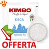 Kimbo Caffè Cialde ESE 44 - Dek decaffeinato - Confezione Da 50 Cialde - CONFEZIONE RISPARMIO