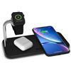 Zens Tappetino Di Ricarica Wireless Qi Doppio + Watch 10w - Alluminio Nero - Zens - ZNS.ZEDC05B/00