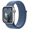 Apple Watch Serie 9 Gps 41mm Alluminio Argento - Cinturino Sport Blu Inverno - Apple - APP.MR923QL/A