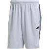adidas Uomo Train Essentials piqué 3-Stripes Training Shorts, Halo Silver/Black, XL