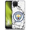 Head Case Designs Licenza Ufficiale Manchester City Man City FC Colore Pieno Distintivo Marmoreo Custodia Cover in Morbido Gel Compatibile con Samsung Galaxy A12 (2020)