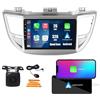 WOSTOKE CarPlay Android Auto Android 10 Autoradio Navigazione per auto Lettore multimediale stereo GPS Radio 2.5D Touch Screen perHyundai TUCSON 2015-2018