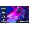 Hisense TV 100 Mini-LED 4K 100U7KQ, Smart TV VIDAA U7, Dolby Vision IQ, HDR 10+ Adaptive, 144Hz Game Mode PRO, Alexa Built-in, VIDAA Voice, Tuner DVB-T2/S2 HEVC 10, lativù 4K