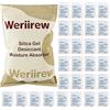 Weriirew 200 bustine di Gel di silice per la conservazione degli Alimenti, Gel di silice Bustine per Uso Alimentare essiccante Pacchetto assorbitore di umidità deumidificatore