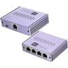 Obllemn Switch Gigabit Sdoppiatore Ethernet,Switch Ethernet 4 Porte Splitter E-thernet 1000Mbps 1 a 4 RJ45 LAN S-witch E-thernet, per Computer, HUB, Router, Set-Top, TV e Altro