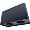 VR VETRINEINRETE Vetrineinrete® Portafaretto doppio orientabile per montaggio esterno mini plafoniera applique da soffitto per faretto cucina soggiorno (Nero)