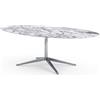 KNOLL tavolo ovale FLORENCE KNOLL 244 x 137 cm con base satinata - 2481DHO-MA