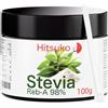 Hitsuko Polvere di Stevia Ultra-Concentrata (100g) | RebA-98 Puro al 98% | 470x Più Dolce dello Zucchero
