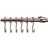 Metaltex Barra Cromata cm 60 + 6 Ganci Cromati a "s" Lonardo