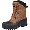 riemot Stivali da Neve Uomo Donna Scarpe Invernali Foderate di Pelliccia Caldi Casual Stringate Stivaletti Impermeabili Antiscivolo Outdoor Stivali Boots Scarpe Trekking,Marrone,42 EU