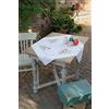 VERVACO Kit Ricamo Prestampato Tovaglia FIORI Set Ricamo Biancheria Da Tavola 80 x 80 cm Set Fai Da Te Creativo Size Kit Hobby Creativi Adulti Casa Decor Embroidery