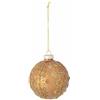 Bloomingville Ciri Ornament - Palla di Natale in vetro color oro, diametro: 8 cm