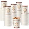TOROTON Bicchieri da caffè in Carta Kraft Confezione da 100, Bicchieri di Carta Usa e Getta da 240ml Tazze per Bevande Calde e Fredde per Caffè, Tè, Cioccolata, Bicchieri Compostabili