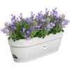 Elho Vibia Campana Trough 50 - Fioriera per Balcone - Ø 49.0 x H 17.0 cm - Bianco/Silky White