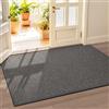 LEKEEPGO Zerbino Ingresso Interno 90 x 150 cm, Tappeto Ingresso Interno Antiscivolo, Assorbente Tappetino Entrata Lavabile per Casa Porta, Corridoio, Grigio