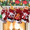 ZFHLZJY Calza di Natale Set di 4 Pezzi,Calze Natalizie da Appendere,Calza di Natale Camino,Candy Sacchetti Regalo per Albero di Natale Festa di Natale Decorazioni,Camino Albero Natale Decorazioni