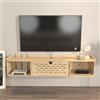 Hanah Home Supporto per TV, melammina, Quercia, Taglia Unica