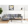 Hanah Home Riley-Walnut Noce, Legno ingegnerizzato, Taglia Unica