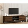 Hanah Home Supporto per TV, melammina, Noce, Taglia Unica