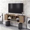 Hanah Home Supporto per TV, melammina, Noce, Taglia Unica