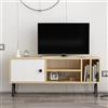 Hanah Home Supporto per TV, melammina, Quercia Bianca, Taglia Unica