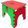 PAMEX - Sgabello sedia per bambini antiscivolo con sistema pieghevole maniglia di trasporto (rosso)