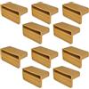 cyclingcolors 10x Ferma Doghe Singola in Plastica Cappuccio Innesto Supporti 53mm x 8mm Letto Boccola Doga Rete Balancella Marrone
