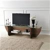 Hanah Home Supporto per TV, melammina, Noce, Taglia Unica