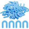 QUARKZMAN 100pz Distanziatori per Piastrelle con Spessore a Ferro di Cavallo 1,5mm 1/16 Forma a U Distanziatori Piastrelle Pavimento in Plastica per Pareti Pavimenti, Blu
