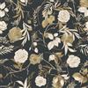 VaryFloral Carta Parati Adesiva Muro Oro Rosa Carta da Parati Floreale 30.5cmx300cm Decorazioni da Parete Scuro Adesivi Parete Pellicole Adesive per Mobili Vintage Botanico Camera Cassetto