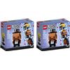 Lego Brickheadz Bride 40383 & Groom 40384 - Set da 2 sposi