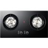 GCGC Fornello A Gas, 2 Piani Cottura Desktop E 5,2 KW GN/GPL Integrato A Doppio Uso, Piano Cottura A Gas 9 Fuochi in Rame con Protezione Antincendio, Fornello A Gas for Casa da Campeggio All'aperto(NG)