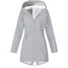 Generic Giacca Trapuntata Invernale Donna - Parka Caldo Giacca Imbottita Ispessito Cappotto con Tasche con Zip Giacca con Cappuccio Giubbino Coat Elegante Cappotti Invernali
