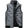 Peuignao Gilet Trapuntato Uomo Giubbotto Smanicato Uomo Invernale Giubbino Smanicato Gilet Imbottito Uomo Taglie Forti Giacca senza Maniche Giacchetto Smanicato Uomo Oversize Gilet Imbottiti Uomo Grigio 7XL