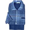 Bip Bip Pigiama per Uomo Maniche Lunghe e Pantaloni Lunghi Modello Aperto Davanti in Caldo Cotone Peso Medio Pesante Art. 6833 (M, Navy)