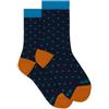 Gallo Calze corte bambino blu fantasia pois