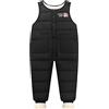 SEAUR Pantaloni invernali per bambini, leggeri, da neve, antivento, caldi, da sci, per esterni, colore nero, 4-5 anni, 002 nero., 4- 5 Anni