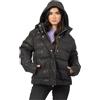 EA7 Giacca imbottita invernale con cappuccio e stampa ARMANI 6DTB12 TNGGZ 1200, Nero , M
