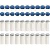 PATIKIL 11mm Biliardo Stecca Punte Set, 20 Coppia Snooker Biliardo Stecca Bastone Punte Sostituzione Compatibile Biliardo Stecca Cerrule, Blu Grigio