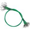 9Tong Acciaio Inossidabile Terminali da pesca in Terminali da pesca in filo per acqua dolce e salata Filo terminale da pesca ad alta resistenza Lures #4 50lb 11.8in 30pcs